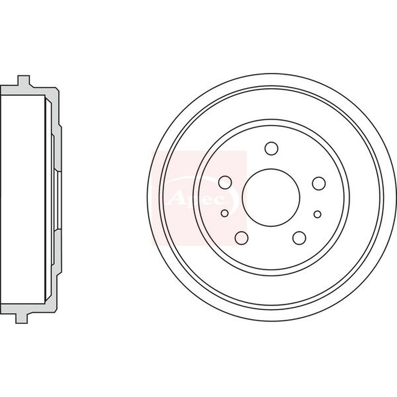 Apec Brake Drum Assembly Rear DRM9957