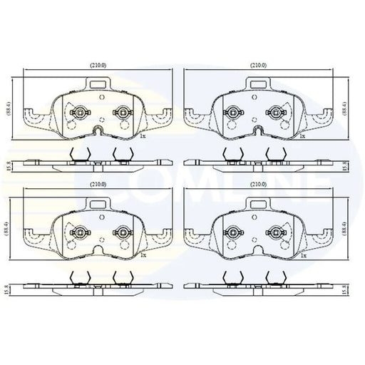 Comline 4 x Front Brake Pad Set CBP02637