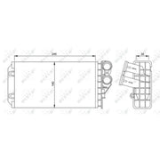 NRF Heater Matrix Core Heat Exchanger 54251