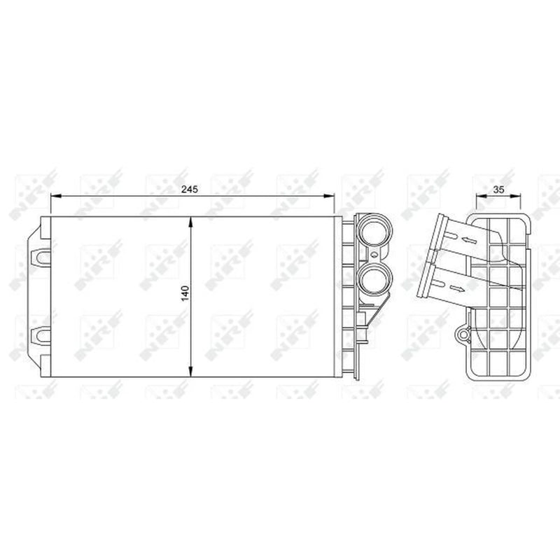 NRF Heater Matrix Core Heat Exchanger 54251