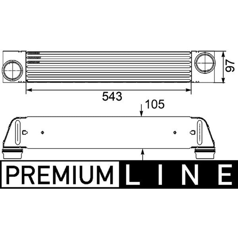 Mahle Intercooler (Charge Air Cooler) CI 189 000P