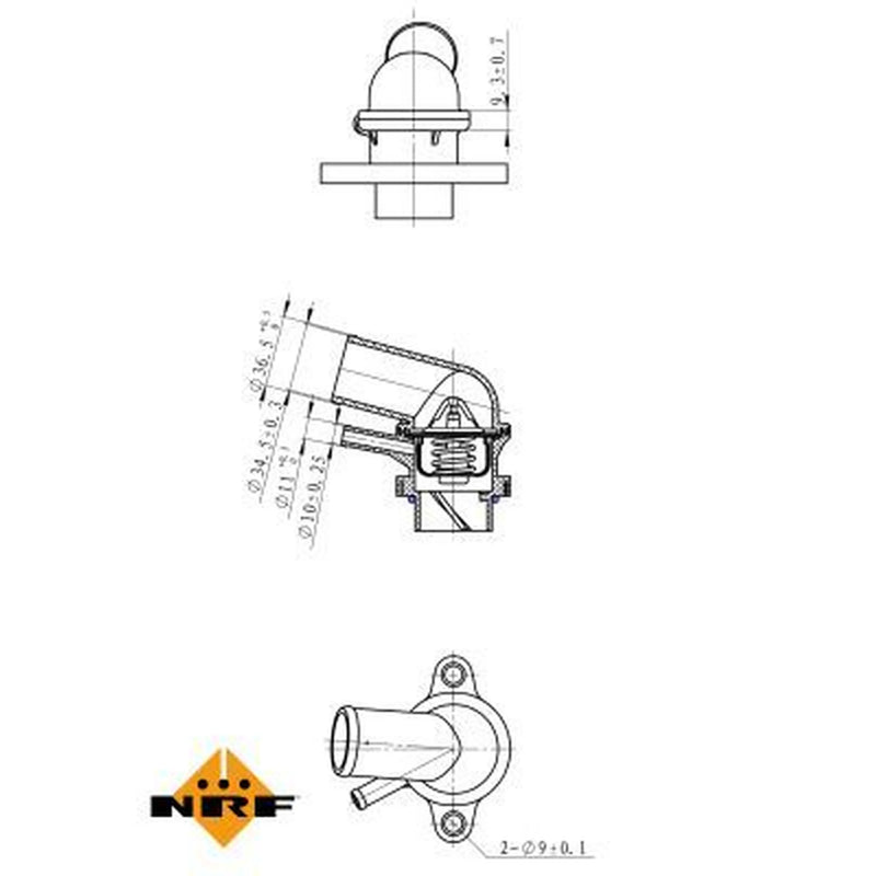NRF Thermostat,Coolant 725116
