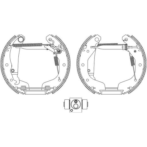 Mintex Brake Shoe Set Axle Kit MSP300