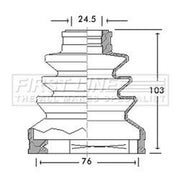 First Line Drive Shaft Bellow Kit Front Left FCB2648