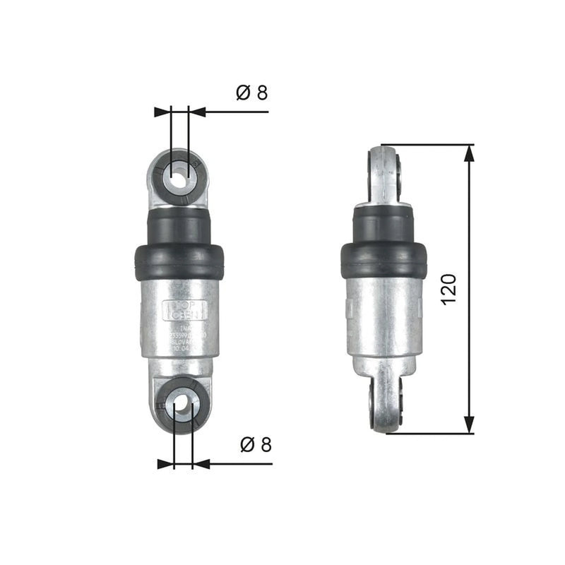 Gates V-Ribbed Belt Vibration Damper Auxiliary Drive Pulley Damper T39215