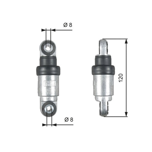 Gates V-Ribbed Belt Vibration Damper Auxiliary Drive Pulley Damper T39215