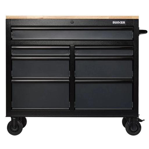 Bunker 7 Drawer Roller Tool Cabinet, 41", Grey