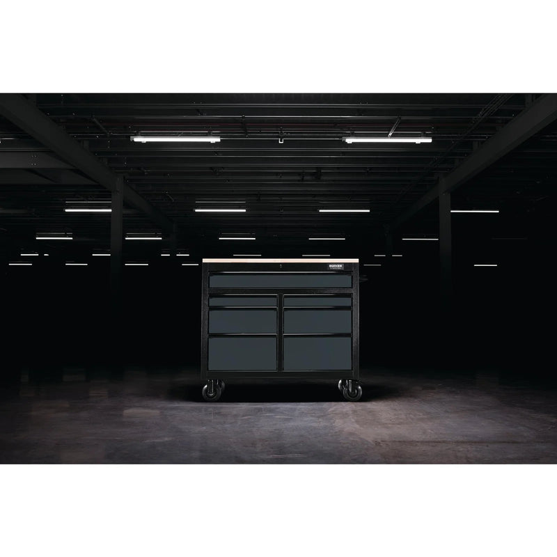Bunker 7 Drawer Roller Tool Cabinet, 41", Grey