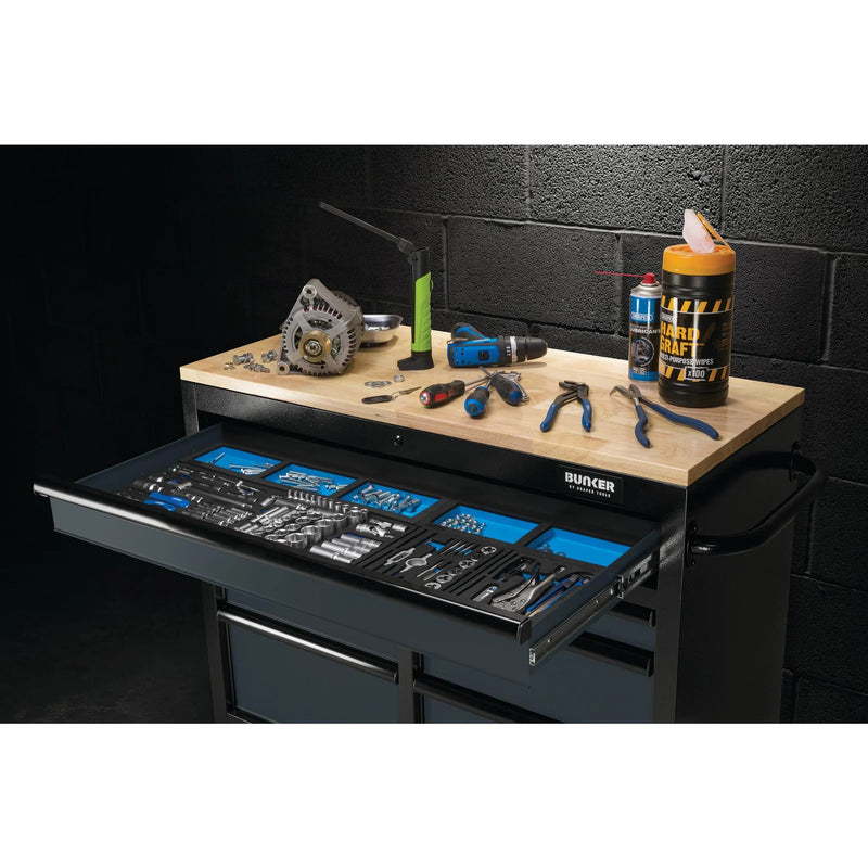 Bunker 7 Drawer Roller Tool Cabinet, 41", Grey