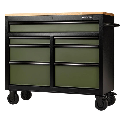 Bunker 7 Drawer Roller Tool Cabinet 41" Green