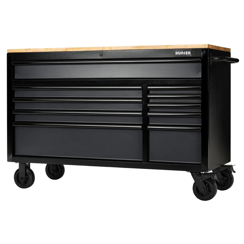 Bunker 10 Drawer Tool Cabinet 56" Grey