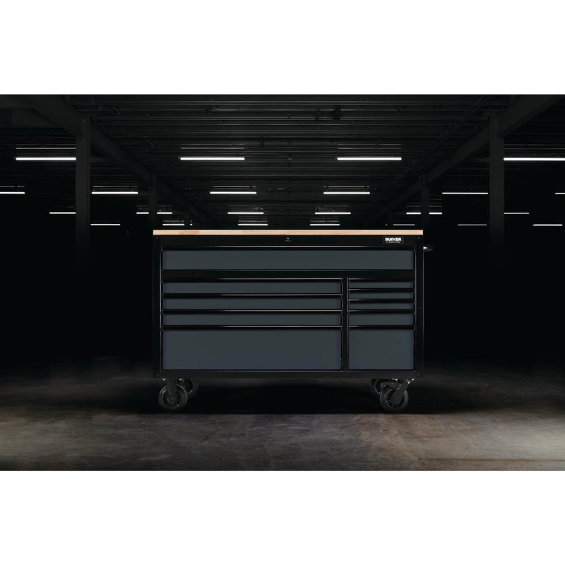 Bunker 10 Drawer Tool Cabinet 56" Grey
