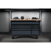 Bunker 10 Drawer Tool Cabinet 56" Grey