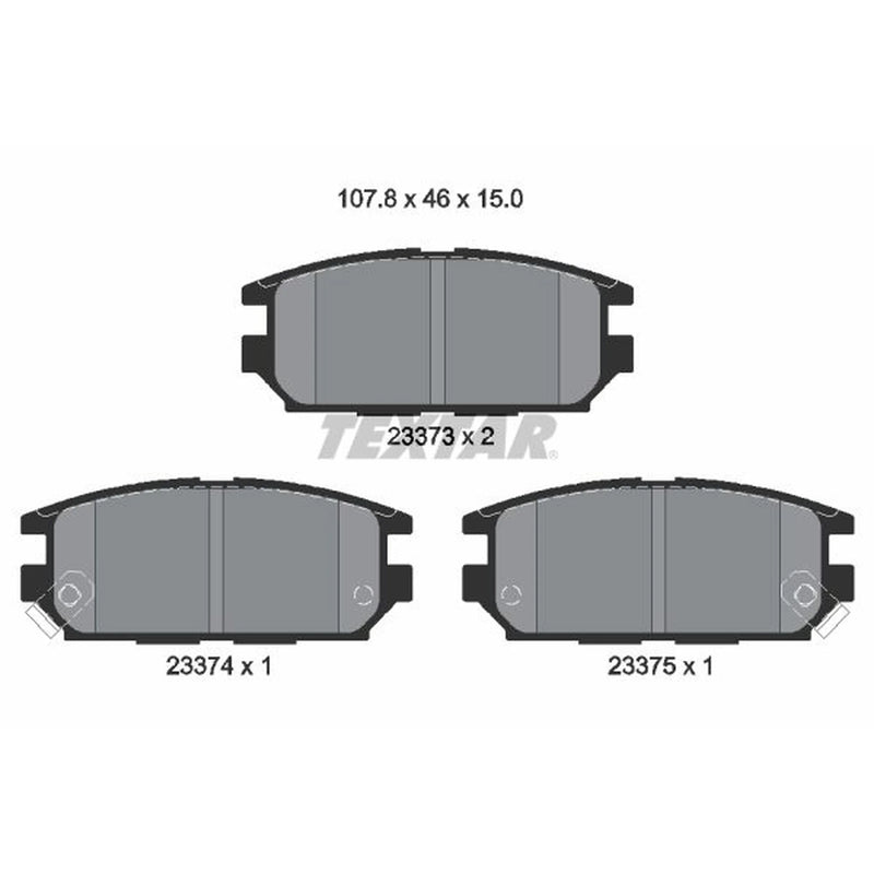 Textar Rear Brake Pad Set 2337301