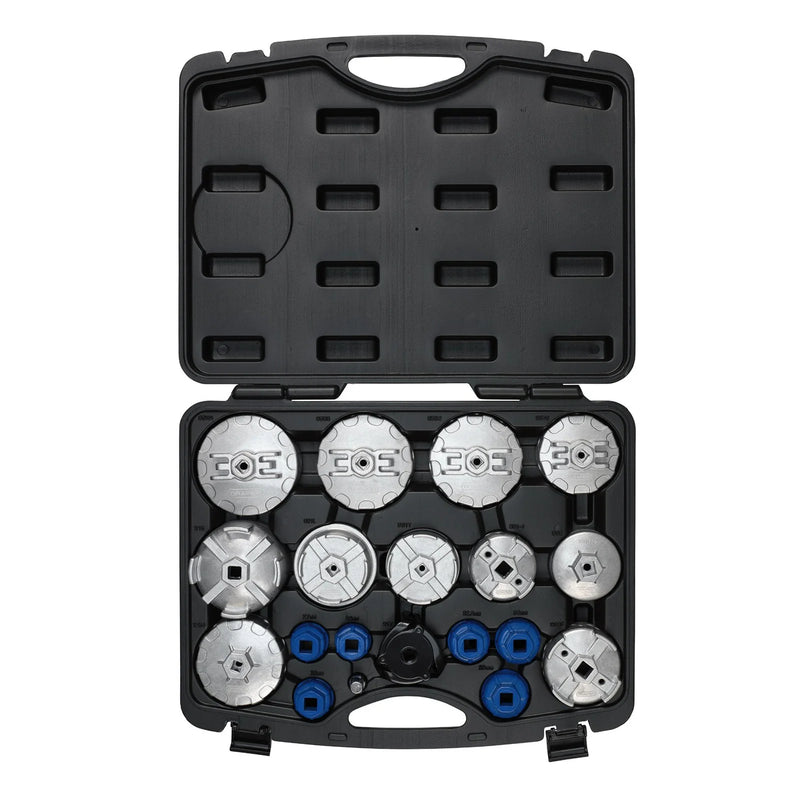 Draper Oil Filter Cap Wrench Set 19 Piece Adjustable 55-90mm