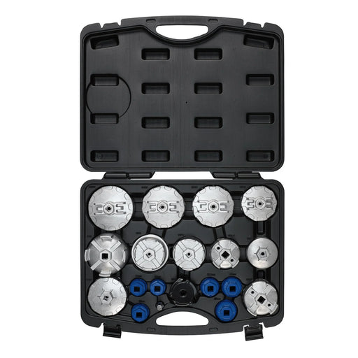 Draper Oil Filter Cap Wrench Set 19 Piece Adjustable 55-90mm