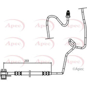 Apec Brake Hydraulic Hose Line Rear Right HOS3769