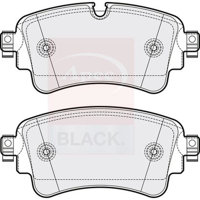 Apec Rear Brake Pad Set PAD2095B