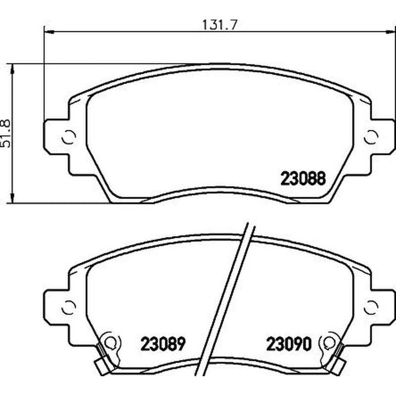 DON Front Brake Pad Set PCP1916