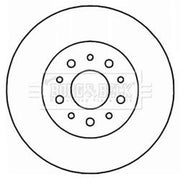 Borg & Beck 2 x Solid Rear Brake Discs BBD5204