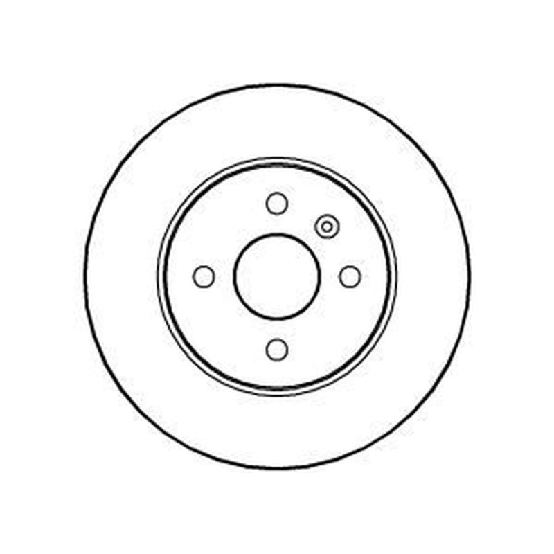 Abtex 2 x Solid Rear Brake Discs BD1138S