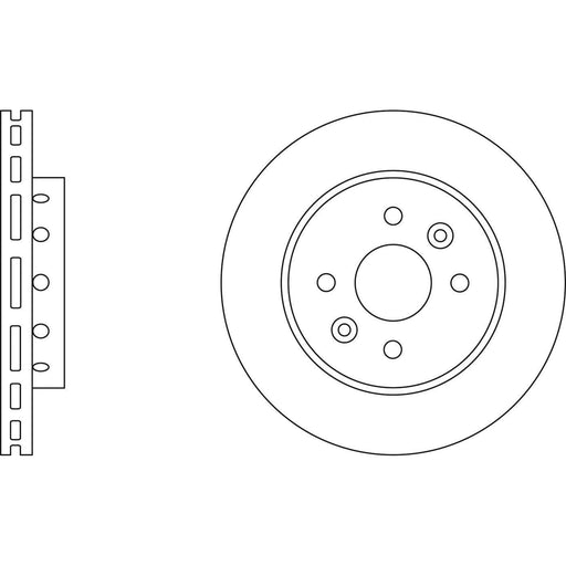 Apec Brake Disc Front Fits Kia Mentor Shuma Apec  - Town Parts