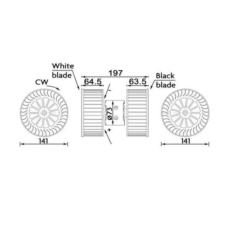 Mahle Heater Blower Fan AB 192 000S