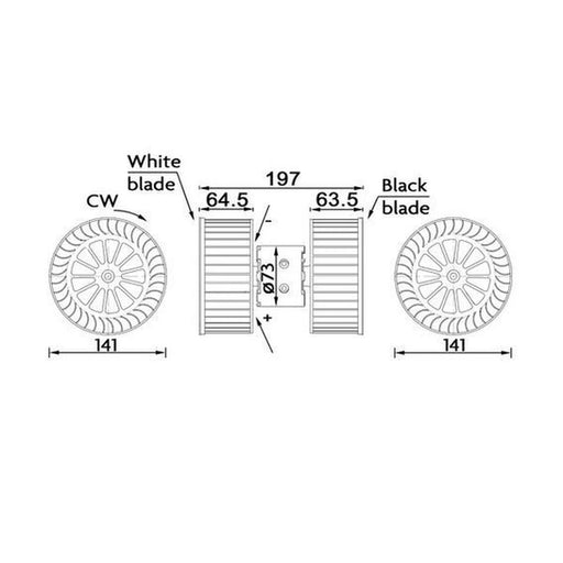 Mahle Heater Blower Fan AB 192 000S