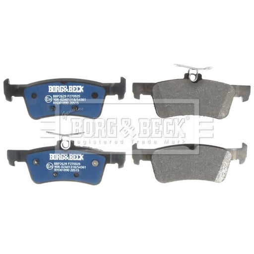 Borg & Beck 4 x Rear Brake Pad Set BBP2629