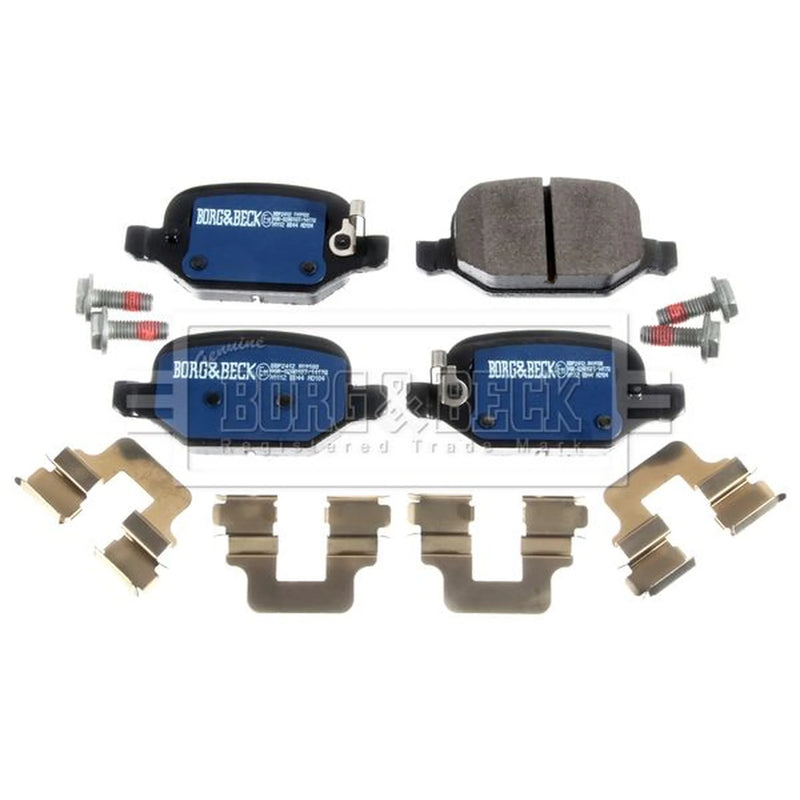 Borg & Beck 4 x Rear Brake Pad Set BBP2412