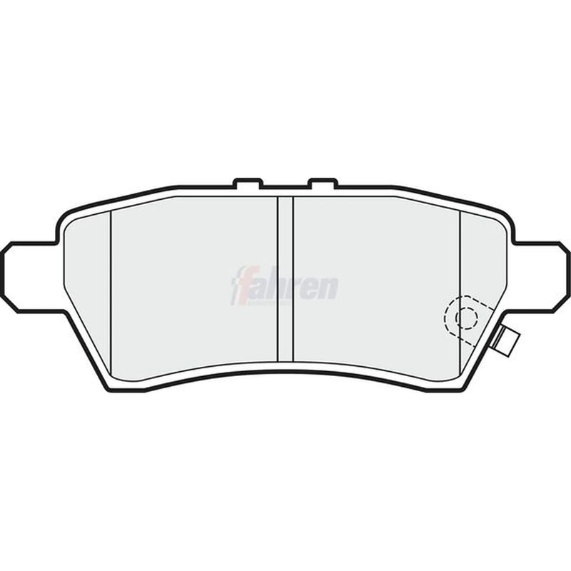 Fahren Rear Brake Pad Set FBP3634
