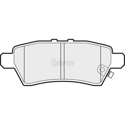 Fahren Rear Brake Pad Set FBP3634