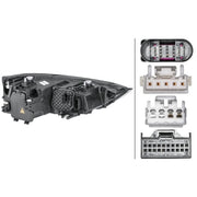 Hella Headlight Headlamp PSY24W Left 1ZS 354 838-111