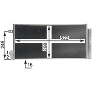 Mahle Air Conditioning Condenser AC 634 000P