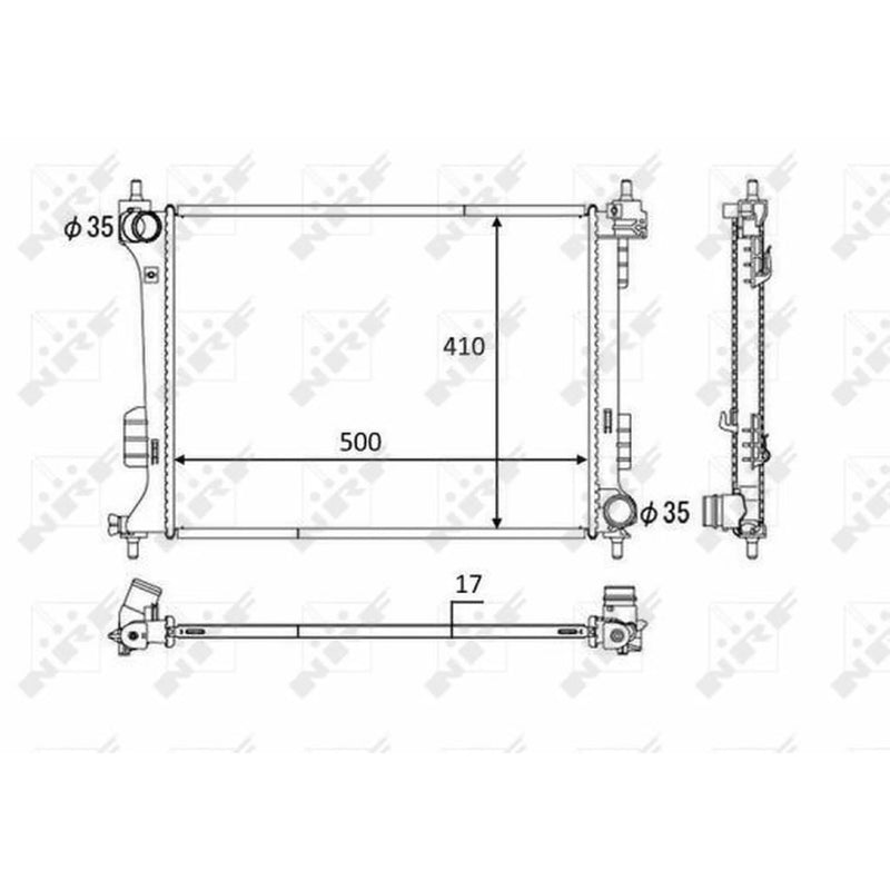 NRF Engine Radiator 58451