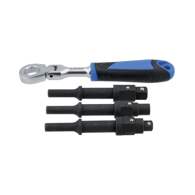 Laser Tools Impact Driver Bit & Square Drive Wrench Set - 4pc - PL