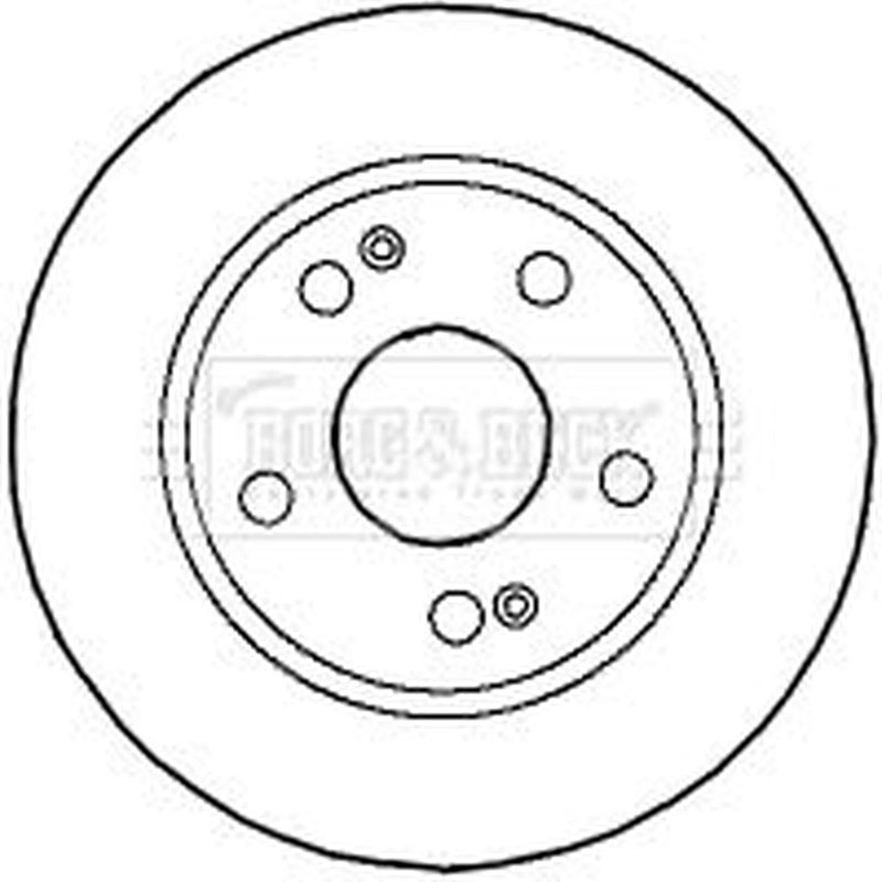 Borg & Beck 2 x Vented Front Brake Discs BBD4591