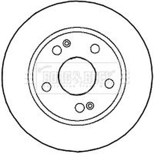 Borg & Beck 2 x Vented Front Brake Discs BBD4591