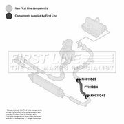 First Line Intercooler Turbo Charge Air Hose Lower FTH1034
