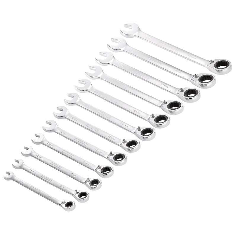 Draper HI-TORQ® Ratchet Combination Spanner Set 12 Piece