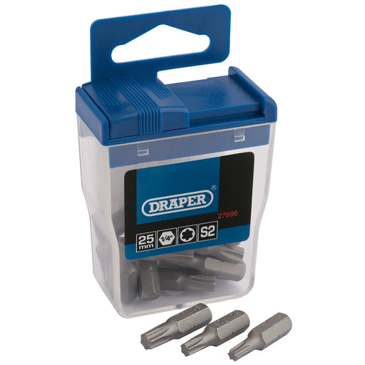 Draper TX-STAR® Insert Bits 25mm Long - 20 Piece Set
