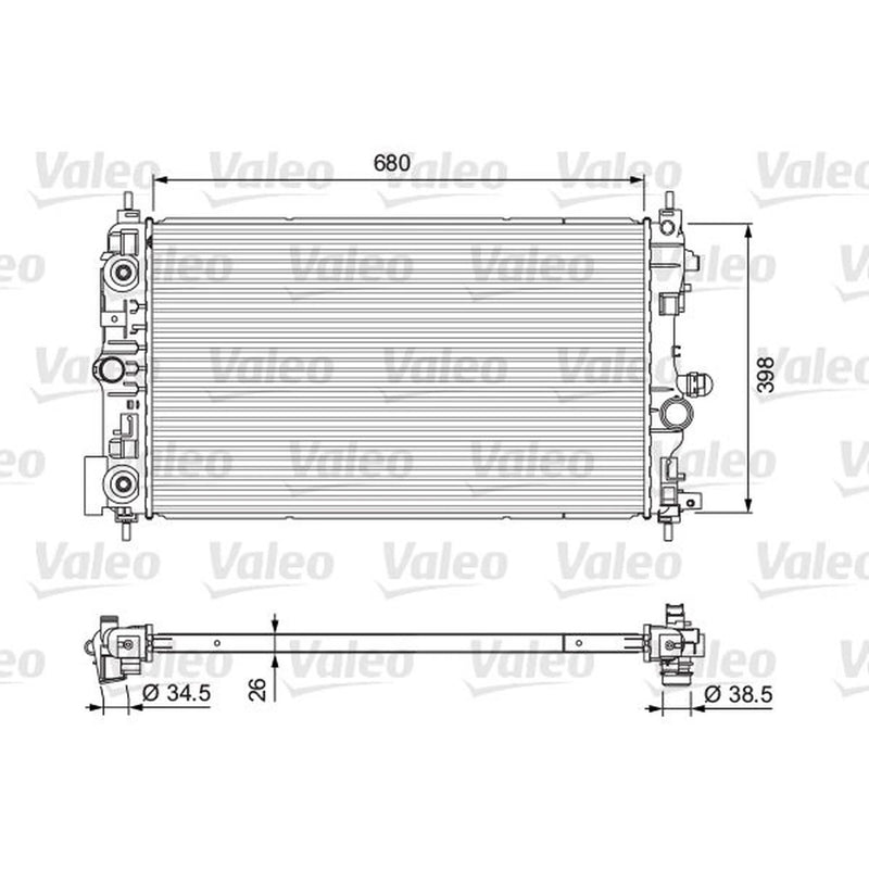 Valeo Engine Radiator 701733