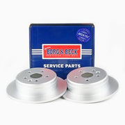 Borg & Beck 2 x Solid Rear Brake Discs BBD5031