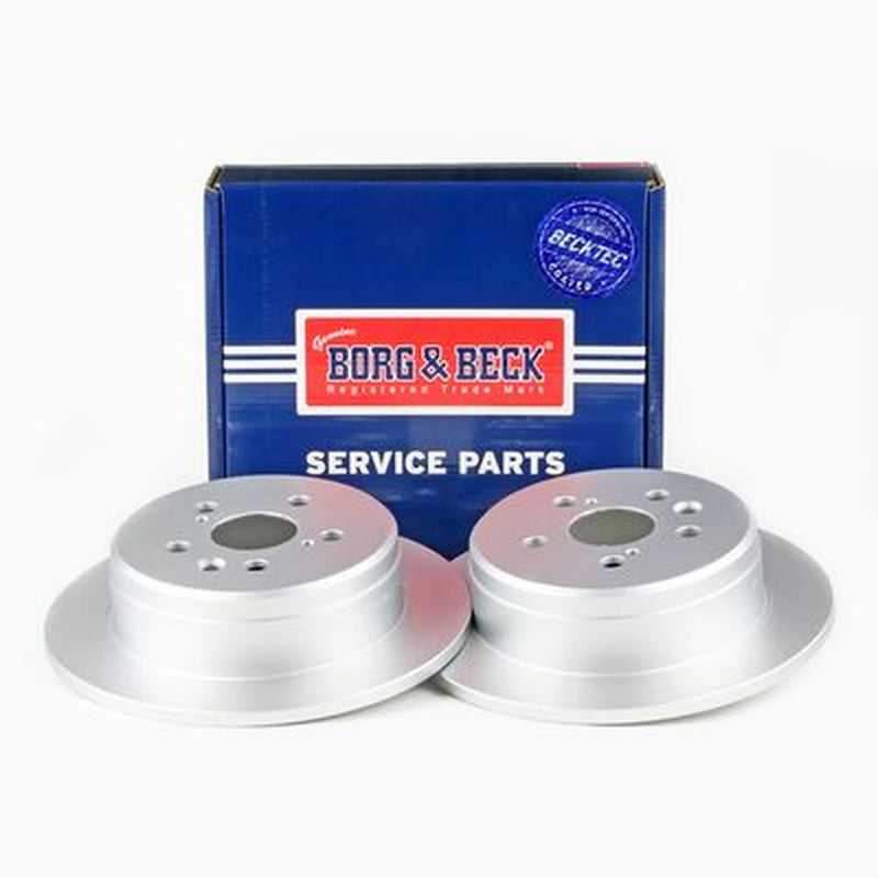Borg & Beck 2 x Solid Rear Brake Discs BBD5031