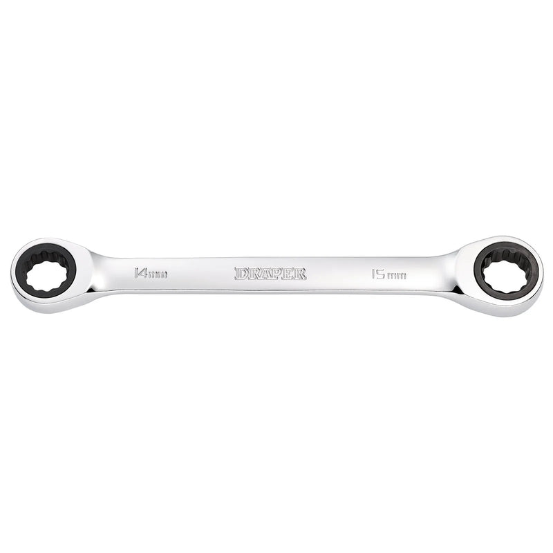 Draper HI-TORQ® Double Ratchet Ring Spanner 14x15mm