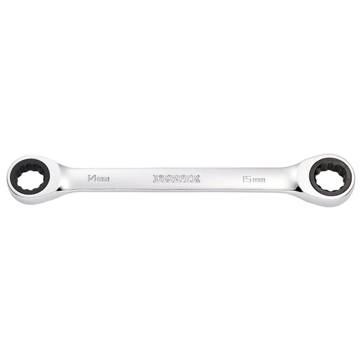 Draper HI-TORQ® Double Ratchet Ring Spanner 14x15mm