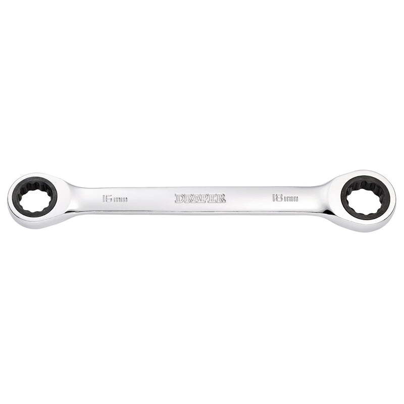 Draper HI-TORQ® Double Ratchet Ring Spanner 16x18mm