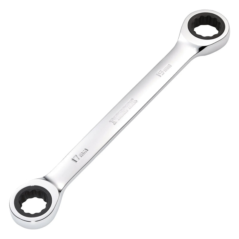 Draper Metric Double Ratchet Ring Spanner 17 x 19mm