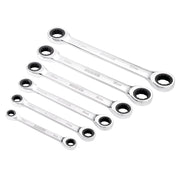 Draper HI-TORQ® Double Ratchet Ring Spanner Set 8-19mm (6 Piece)