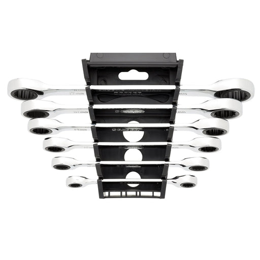 Draper HI-TORQ® Double Ratchet Ring Spanner Set 8-19mm (6 Piece)